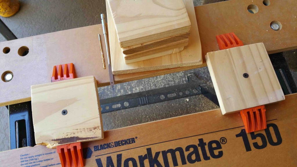 Outdoor Lantern Project - Screws In Bottoms of Bases