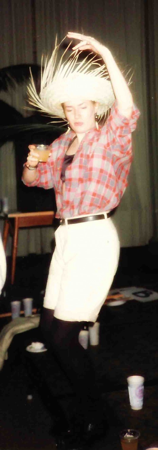 Mikki in the Nineties at an MIT Party